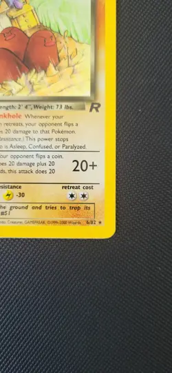 Pokemon Dark Dugtrio TCG Team Rocket Holo Card 6/82 NM - Image 4