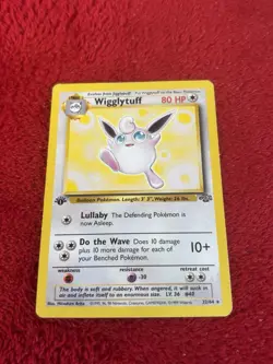 Wigglytuff 32/64 Jungle Non Holo 1st Edition Pokemon Card Played Wotc - Image 1