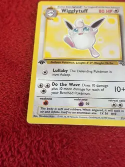 Wigglytuff 32/64 Jungle Non Holo 1st Edition Pokemon Card Played Wotc - Image 4