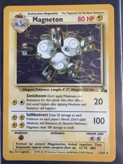 Pokemon Holo Card Lot Of 4 Fossil Jungle Zapdos Magneton Electrode Nidoqueen MP - Image 3