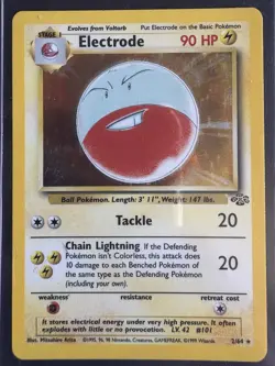 Pokemon Holo Card Lot Of 4 Fossil Jungle Zapdos Magneton Electrode Nidoqueen MP - Image 4
