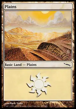 Plains (287) - Foil ~ Lightly Played Mirrodin MTG Magic UltimateMTG Land Card - Image 1