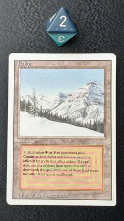 MTG Taiga Revised English Lightly Played - Image 1