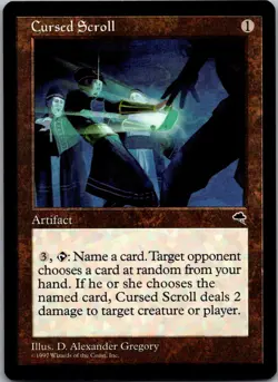 1999 Magic the Gathering S Cursed Scroll Memorabilia/Rare #79 - Image 1