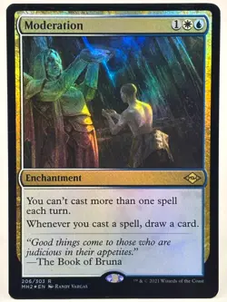 Moderation NM/M* FOIL Modern Horizons 2 ENGLISH 206/303 mtg -UnltdCards - Image 1