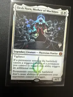 MTG ELESH NORN, MOTHER OF MACHINES FOIL NEAR MINT - MADRE DELLE MACCHINE PROMO - Image 1