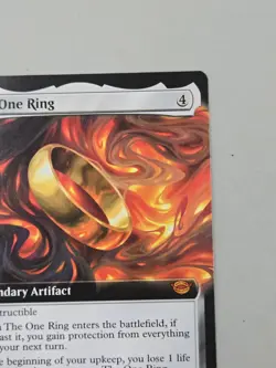 2023 Mtg Lotr Thoe One Ring Extended Art Borderless # M0380 Nm Condition - Image 3