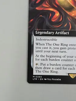 2023 Mtg Lotr Thoe One Ring Extended Art Borderless # M0380 Nm Condition - Image 5