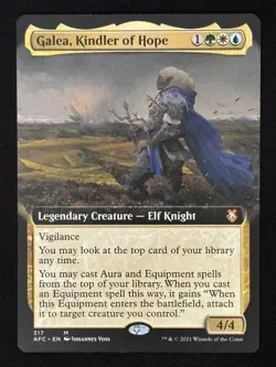 1x MTG Galea, Kindler of Hope (Extended Art) - (AFC) #317 - Magic the Gathering - Image 1