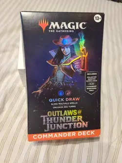 MTG Magic Quick Draw Outlaws of Thunder Junction Commander Deck Sealed SeePics - Image 1