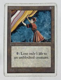 Forcefield Unlimited MP Moderate Play MTG Magic The Gathering - Image 1