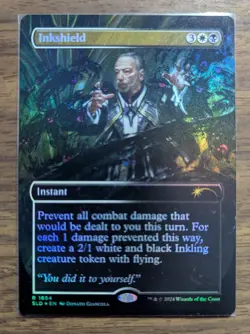 MTG Inkshield Rainbow Foil from Secret Lair Drop NM - Image 1