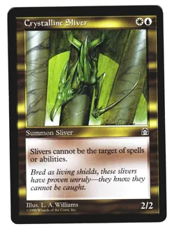 Magic The Gathering MTG - Stronghold 1998 STH - #127 Crystalline Sliver x4 LP NM - Image 1