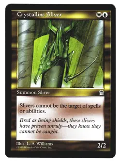 Magic The Gathering MTG - Stronghold 1998 STH - #127 Crystalline Sliver x4 LP NM - Image 3