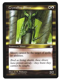 Magic The Gathering MTG - Stronghold 1998 STH - #127 Crystalline Sliver x4 LP NM - Image 5