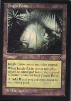 Jungle Basin - Visions: #164, Magic: The Gathering Nm R109 - Image 1