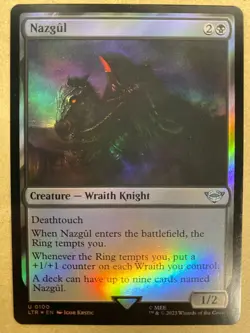 MTG 1x FOIL Nazgul 100 Universes Beyond Lord of the Rings Magic Gathering x1 NM - Image 1