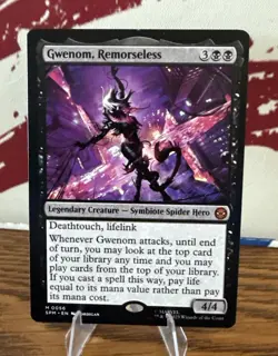 Magic The Gathering Spider-Man - Gwenom Remorseless - Mythic M 0056 FRESH PULL - Image 1