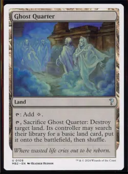 MtG MB2 Ghost Quarter #109 White Border - Image 1