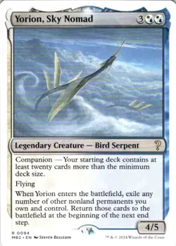MTG Yorion, Sky Nomad (White Border) (94) | NM | Mystery Booster 2 {MB2} - Image 1