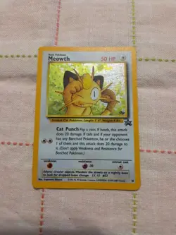 Pokemon Meowth Nintendo Black Star Promo 10 Holo Pokemon Card - Image 1