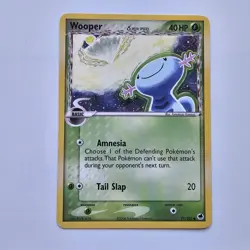 Pokemon Wooper (Delta Species) 71/101 Dragon Frontiers Regular Non Holo TCG - Image 1
