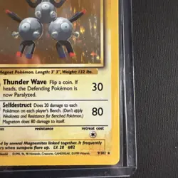 Pokemon TCG Magneton Base Set 9/102 Holo Unlimited Holo Rare - Image 4