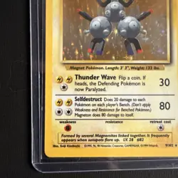 Pokemon TCG Magneton Base Set 9/102 Holo Unlimited Holo Rare - Image 5