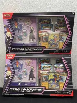 Pokemon TCG: Cynthia's Garchomp ex Premium Collection Lot of 2 - Image 1