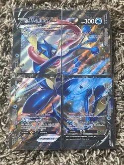 Greninja V-UNION Set Of 4 SWSH 155 Promo Sword & Shield Pokemon TCG (NM) - Image 1