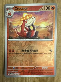 Pokemon TCG Crocalor Paradox Rift 024/182 Reverse Holo Uncommon - Image 1