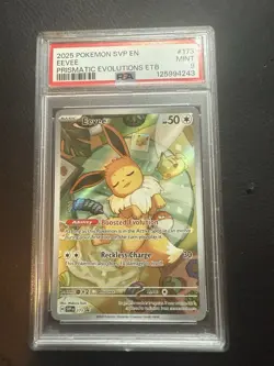 Pokemon Eevee TCG 173 Scarlet & Violet Black Star Promo PSA 9 - Image 1