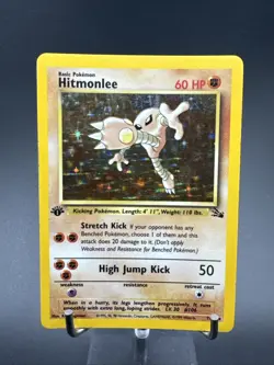 Pokemon HITMONLEE 7/62 - FOSSIL 1st EDITION - RARE Holo - Image 3