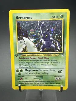 Pokemon TCG Heracross Neo Genesis 6/111 1st Edition Holo Rare - Image 1