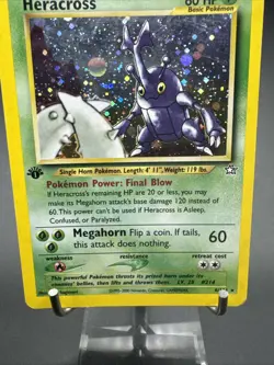 Pokemon TCG Heracross Neo Genesis 6/111 1st Edition Holo Rare - Image 3