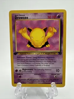 Pokemon TCG Drowzee Team Rocket 54/82 Regular 1st Edition Common - Image 2