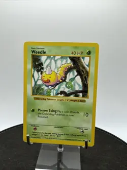 1999 Pokemon Base Set Weedle Shadowless 69/102 - Image 1