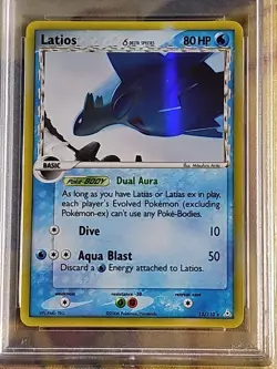 2006 POKEMON EX HOLON PHANTOMS #12 LATIOS-HOLO PSA 10 - Image 3