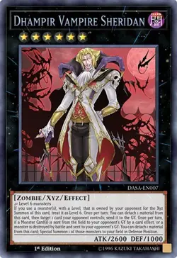 Yugioh! LP Dhampir Vampire Sheridan - DASA-EN007 - Secret Rare - 1st Edition Lig - Image 1
