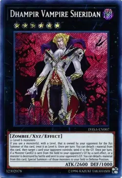 Yugioh! LP Dhampir Vampire Sheridan - DASA-EN007 - Secret Rare - Unlimited Light - Image 1