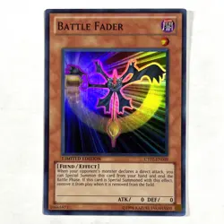 Battle Fader NM Limited Edition Super Rare CT07-EN009 Yu-Gi-Oh! TCG See Photos - Image 1