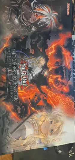 Yu-Gi-Oh Chronicles Deck The Fallen & The Virtuous Release Event PRIZE Playmat - Image 1