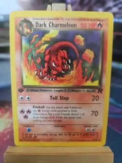 Pokemon Dark Charmeleon TCG Card 32/82 1st Edition Clean! Rocket Set - Image 1