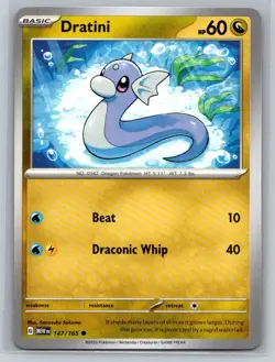 Dratini #147/165 SV: Scarlet & Violet 151 Common - Pokemon Cards F58 - Image 1