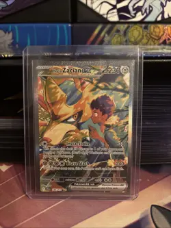 Pokemon TCG Hop's Zacian EX Holo Card 186/159 Sv09: Pokemon Journey Together NM - Image 1