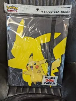 ULTRA PRO PREMIUM POKEMON PIKACHU PRO-BINDER CARD HOLDER - Holds 360 Cards - Image 1