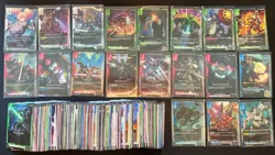 Gundam TCG 200+ Cards Lot Common/Uncommon/Rare & Foil Rare Lot (No Dupe Foils) - Image 1