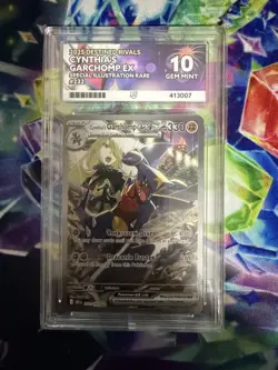 Cythina's Garchomp EX 232/182 Pokemon Card ACE 10 Graded, Destined Rivals. - Image 1