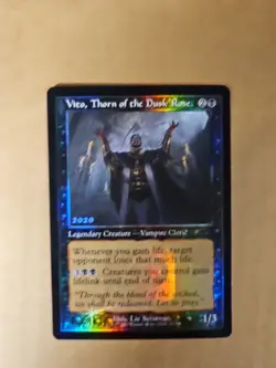 Magic the Gathering Vito Thorn of the Dusk Rose 2020 Promo Foil Card - Image 2
