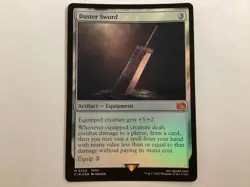 MTG Final Fantasy BUSTER SWORD Foil NM/LP (BIN) Graded Power - Image 1